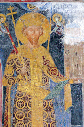 Despot Stefan Lazarević, ktitorski portret u manastiru Manasija